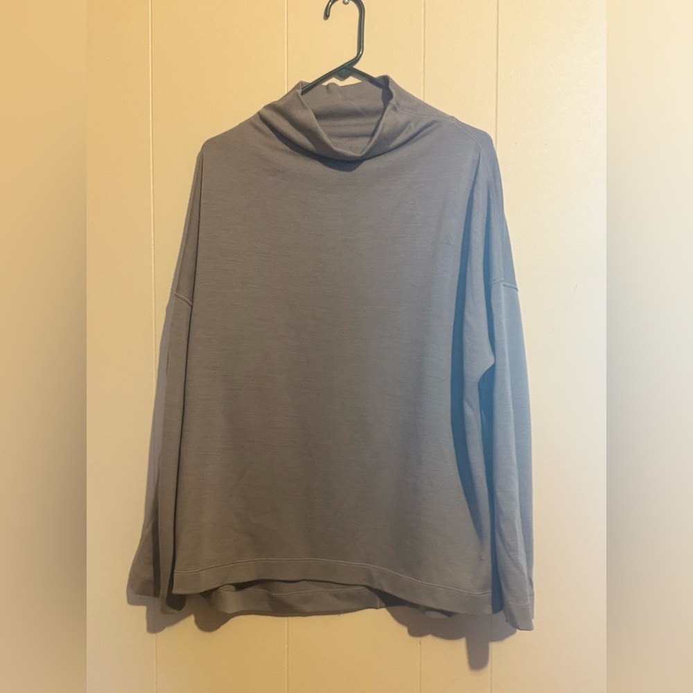 LULULEMON W 10 Principal Dancer Funnel Neck Sweater Gray *SIZE TAG REMOVED‎ - Picture 3 of 9